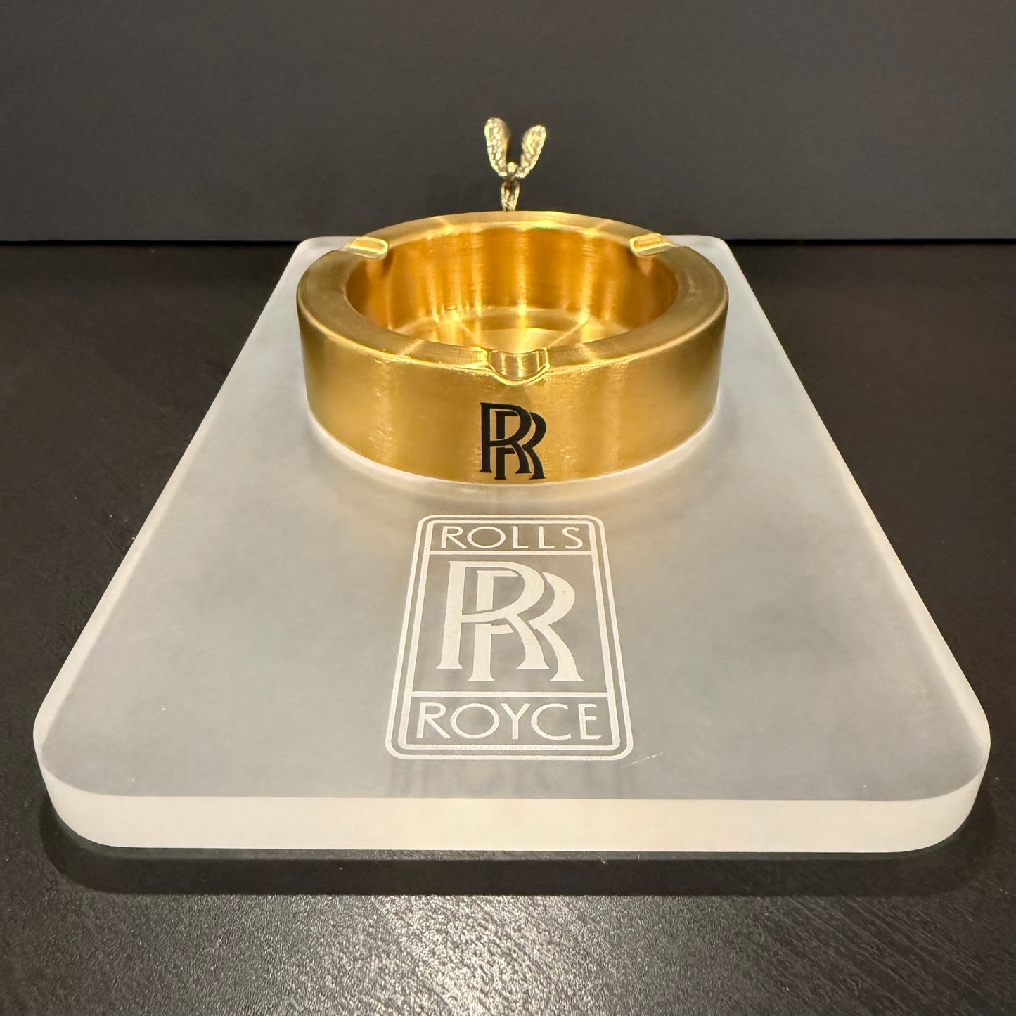 Luxury Golden Spirit-Inspired Ashtray