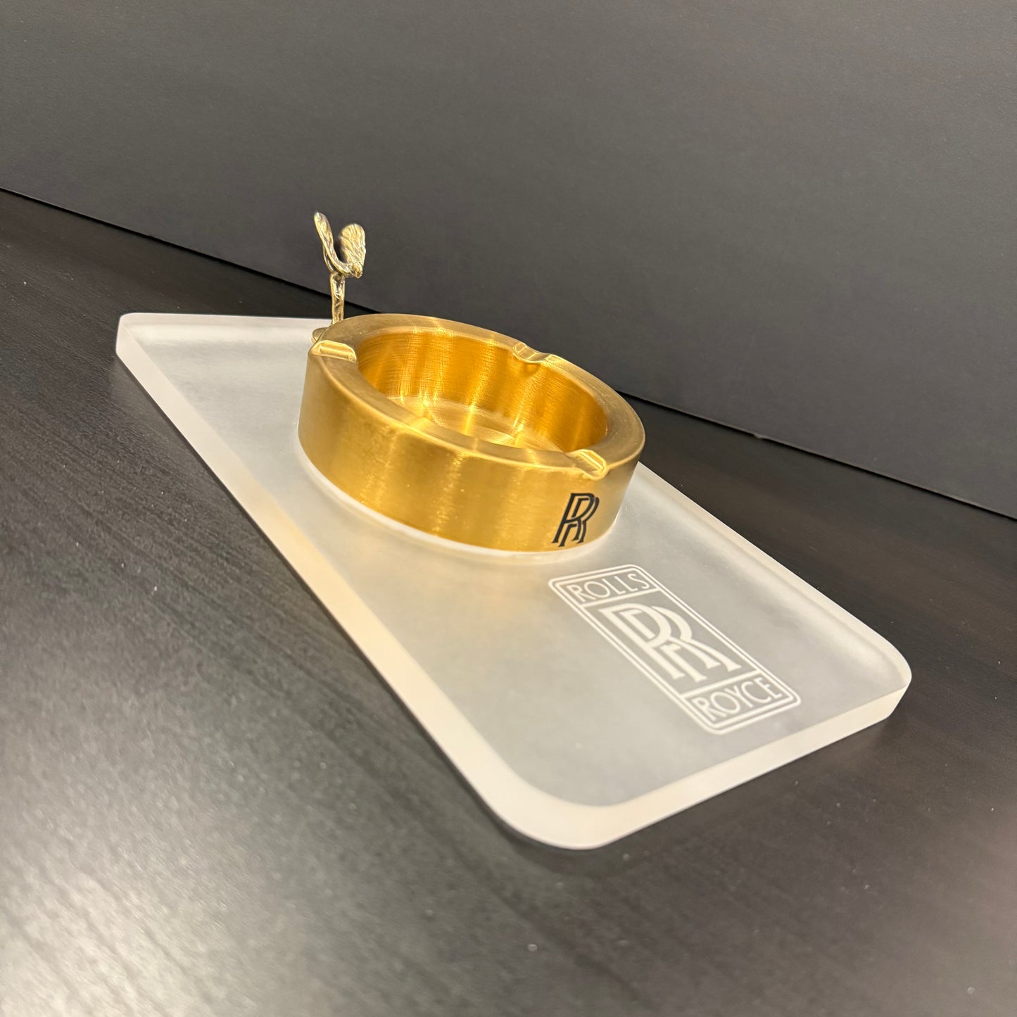 Luxury Golden Spirit-Inspired Ashtray