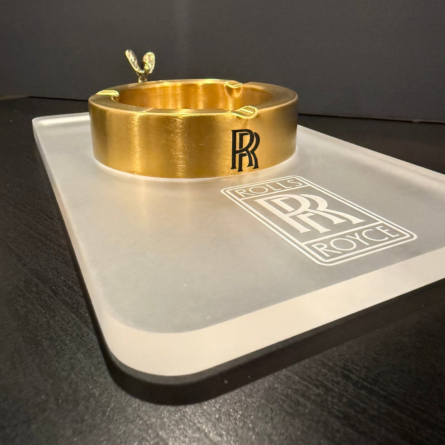 Luxury Golden Spirit-Inspired Ashtray