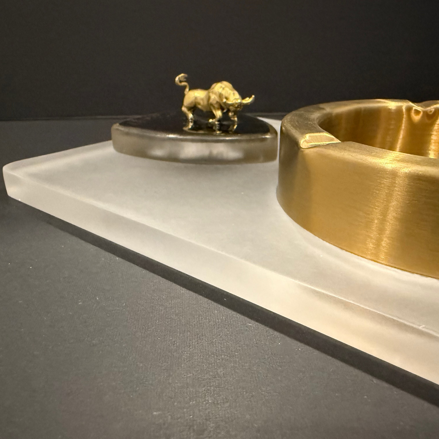GOLD LAMBORGHINI ASHTRAY