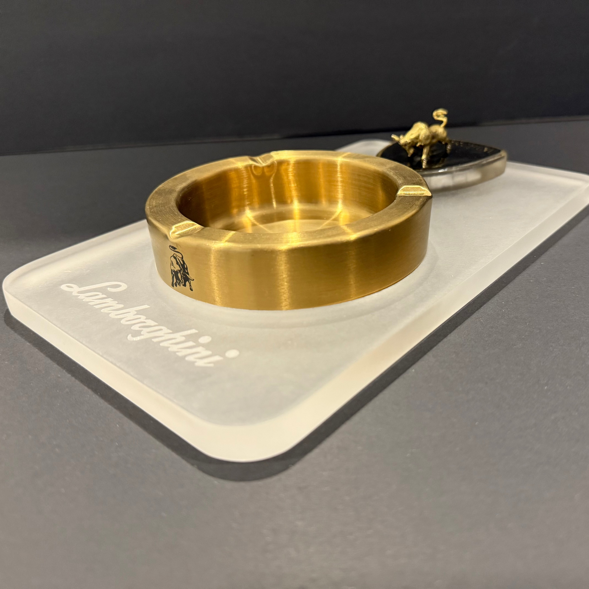 Gold Lamborghini Ashtray 